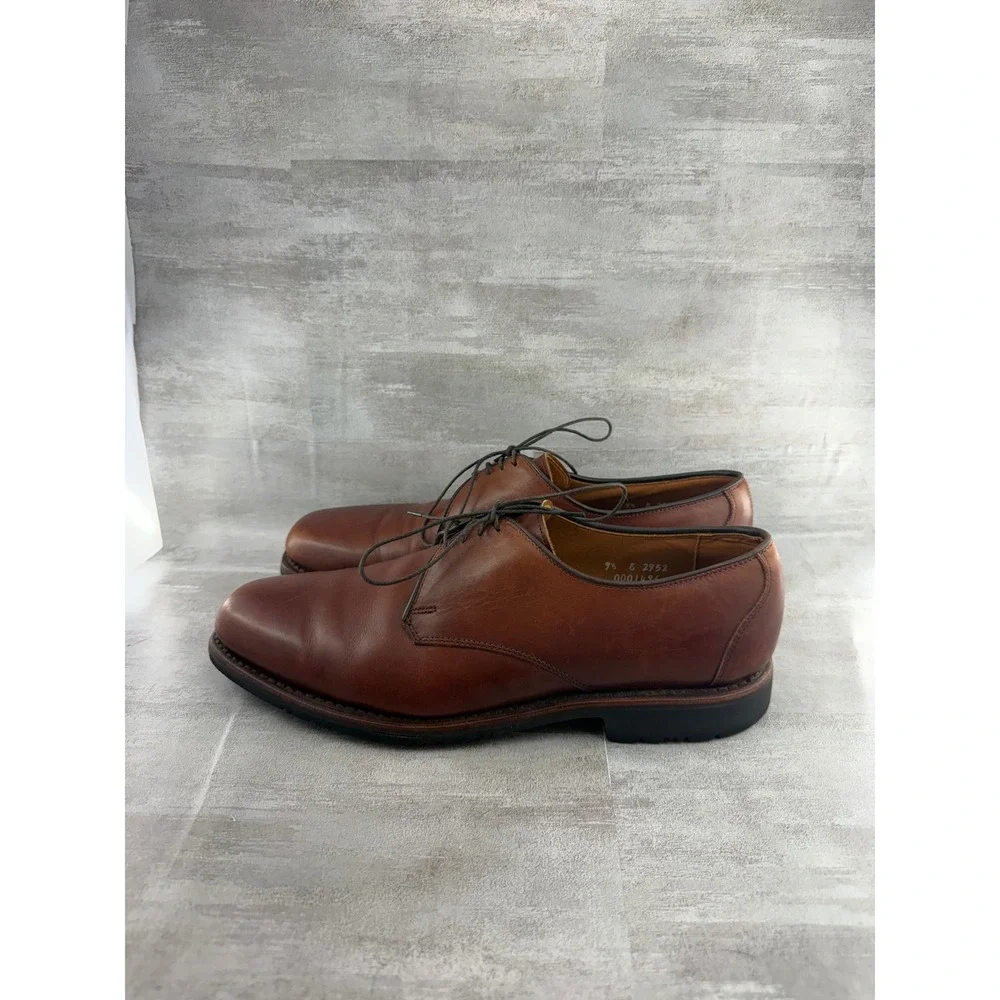 Allen Edmonds Badlands Brown Leather Derby Shoes Men Sz 9.5 E 2952 Made in USA